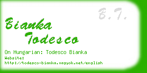 bianka todesco business card